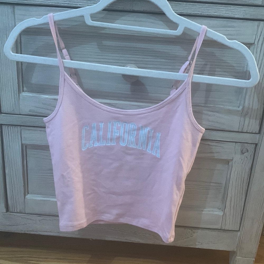 pink tank top. size small. california